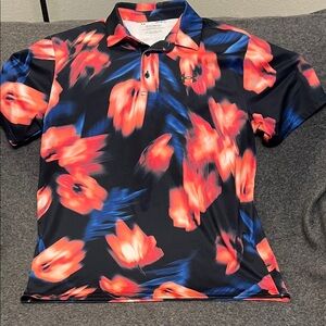 Under Armour The Playoff Polo in the Crocus Blur pattern.